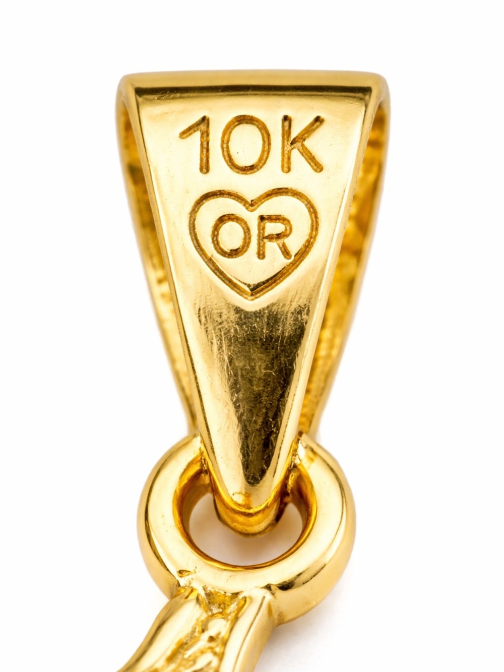10K Solid Gold Tri-Color #1 Mom Pendant Rose Gold Real Gold Mothers Day Gift - Picture 6 of 6